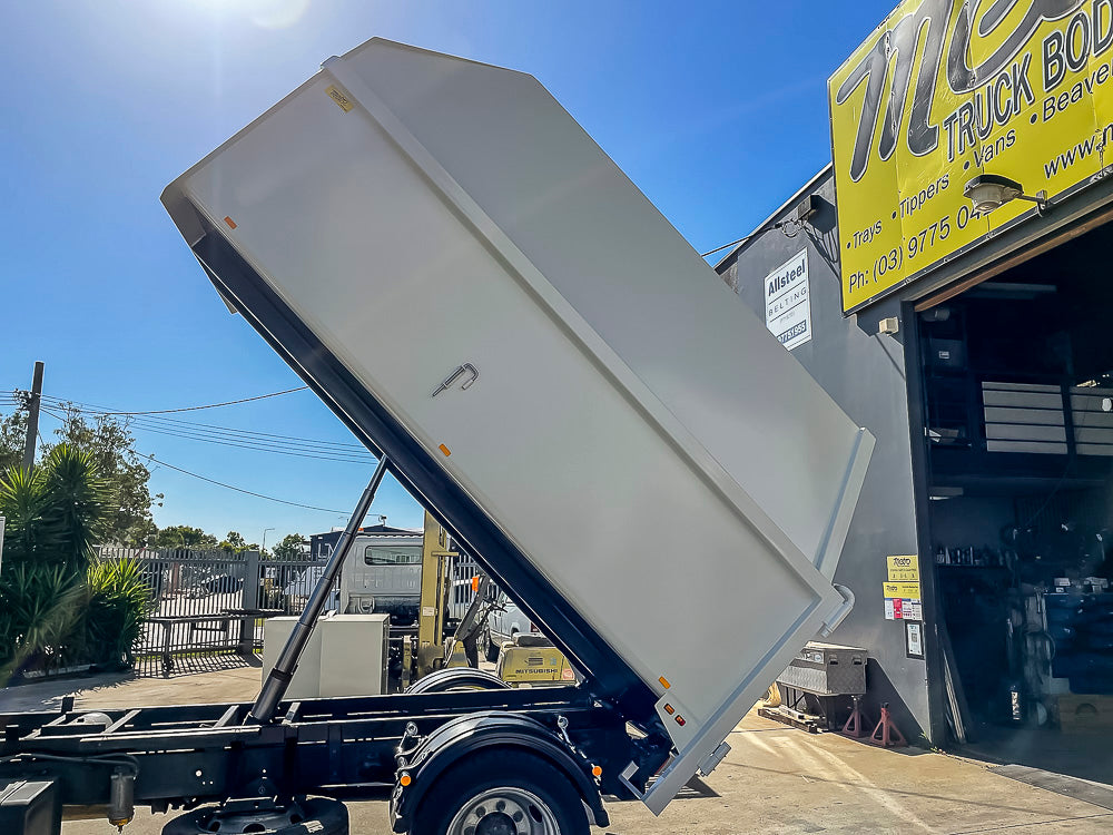 Custom chipper tipper made for arborists in Melbourne Victoria by Metro Truck Body Builders