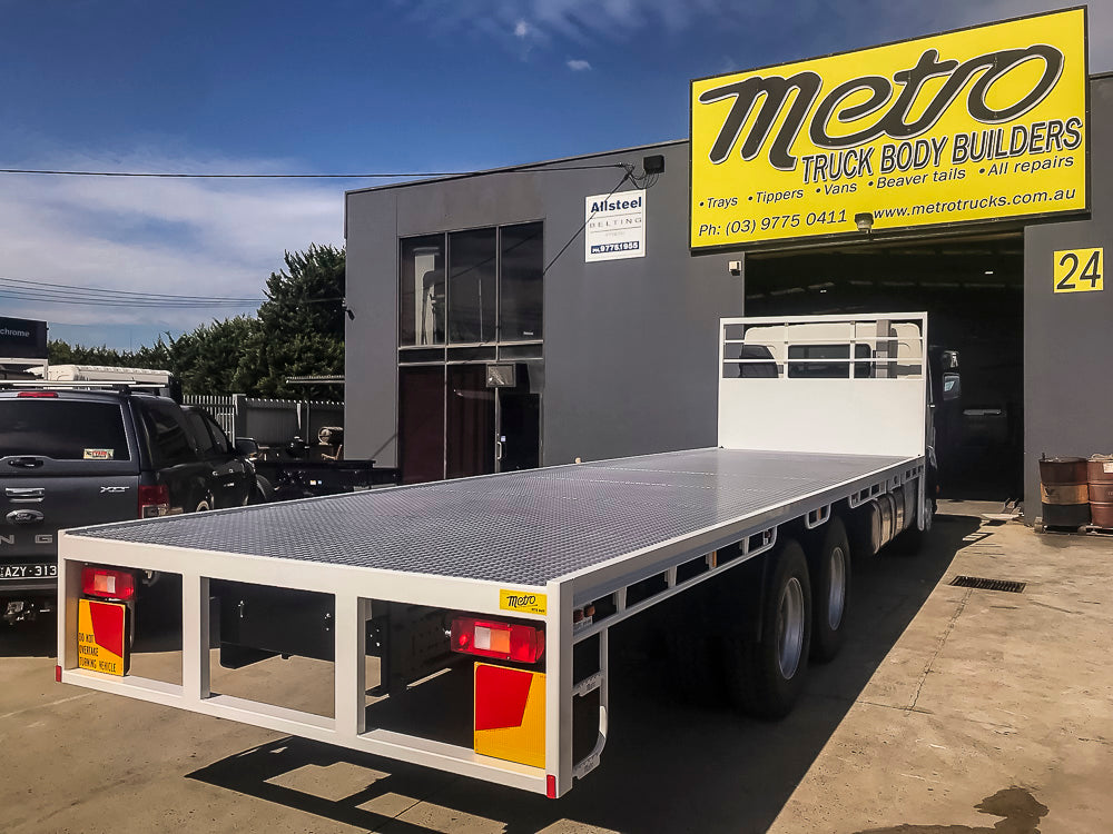 Custom truck body built by Metro Truck Body Builders, custom truck body builders and manufacturers in Seaford, Melbourne, Victoria.