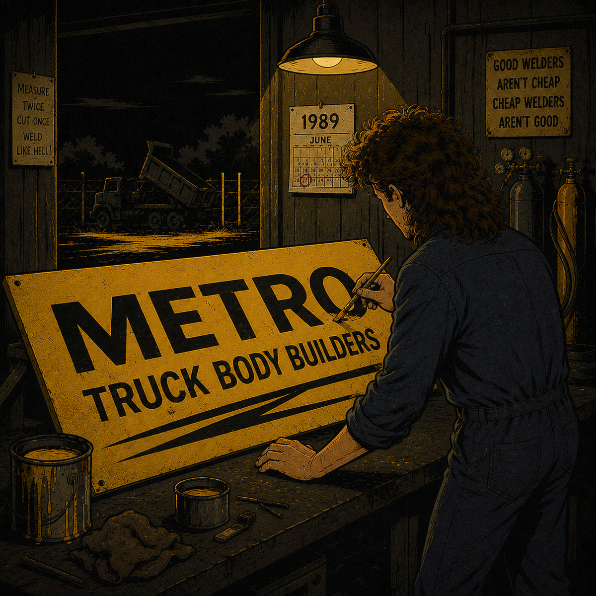 Early Metro truck body build in Melbourne